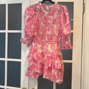 Loveshackfancy silk dress in Size 2. Great condition. Worn 2x